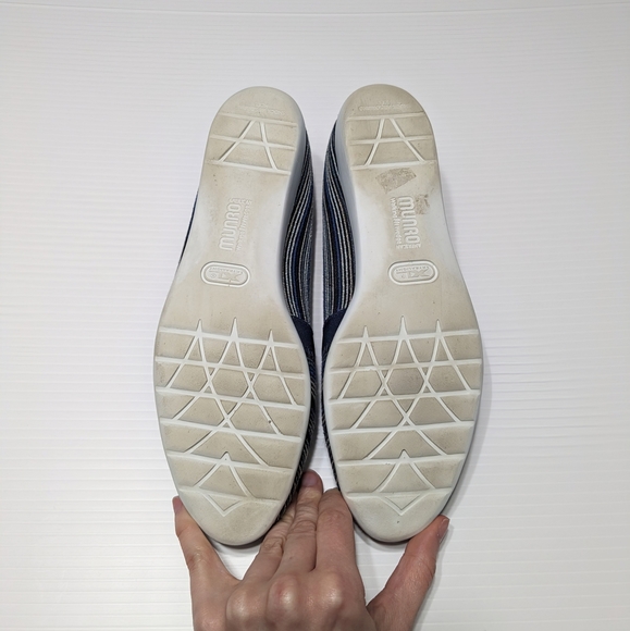 9.5N Munro Bonita Slip-On Espadrille Blue Multi Flat Loafer - Picture 8 of 9